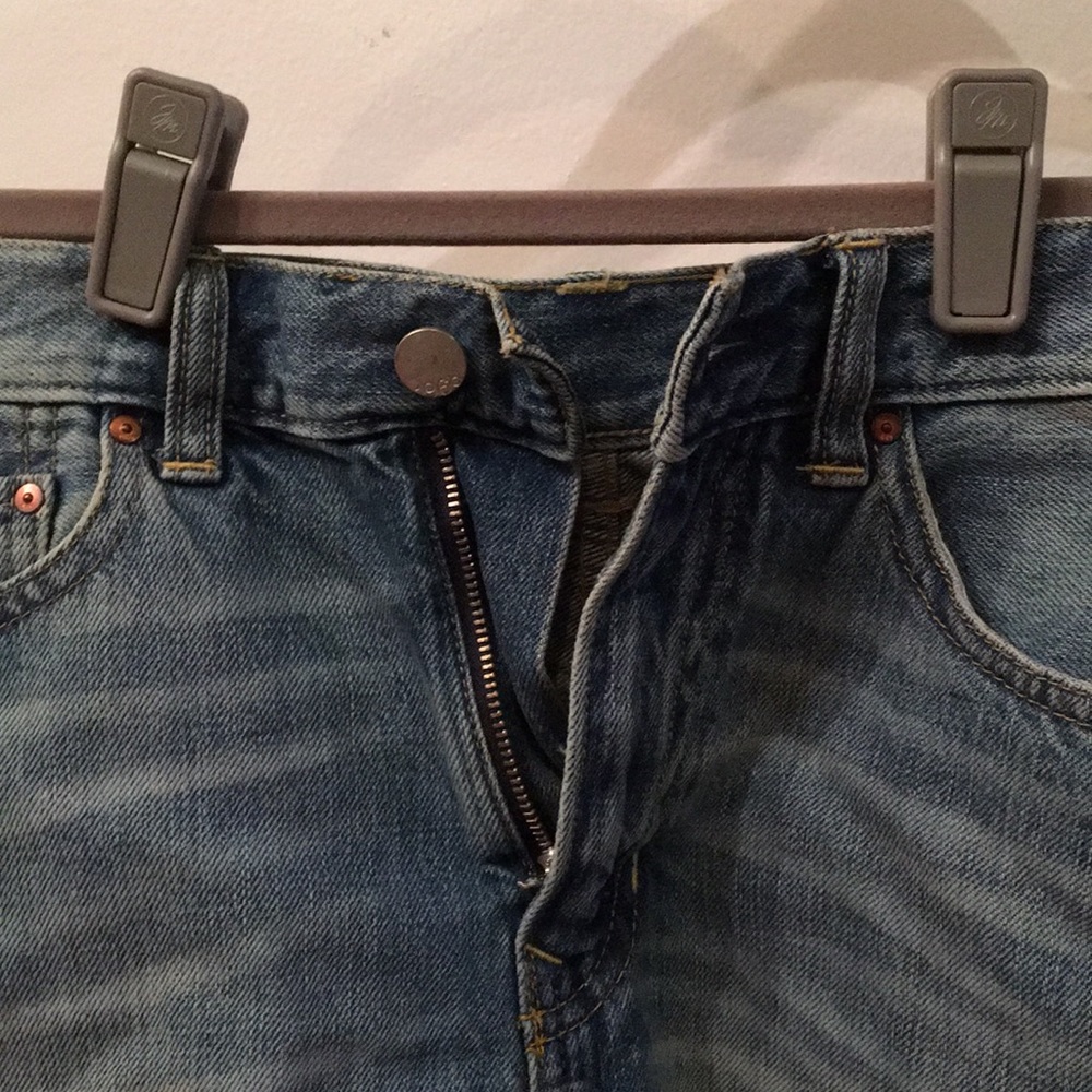 Vintage washed jean shorts - Picture 3 of 4